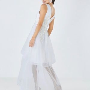ADA APPLIQUE TULLE GOWN